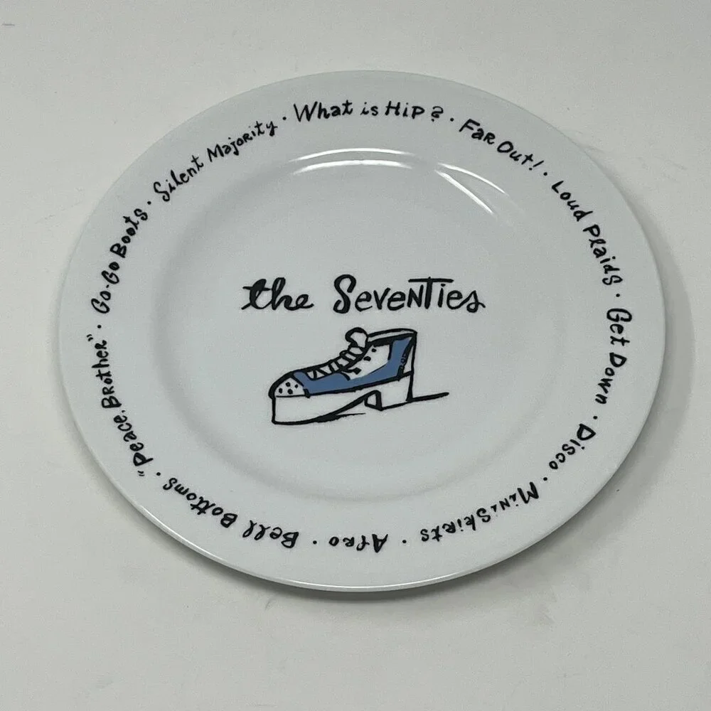 Pottery Barn Decades Millennium plate salad dessert 